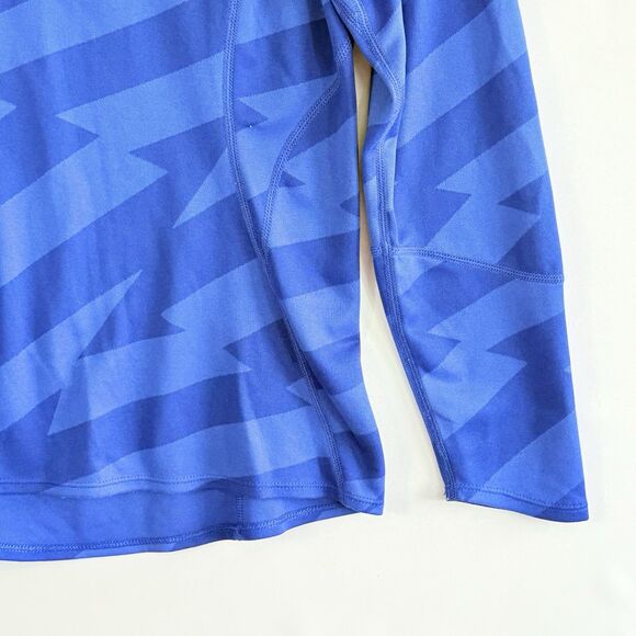 Nike Dri-Fit Women Small Blue Two Tone Lightweight Active Half Zip Track Jacket - Picture 3 of 7